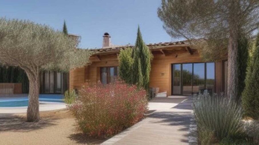 Diseño de piscina y jardín en Sant Pere de Ribes realizado por Jardivida