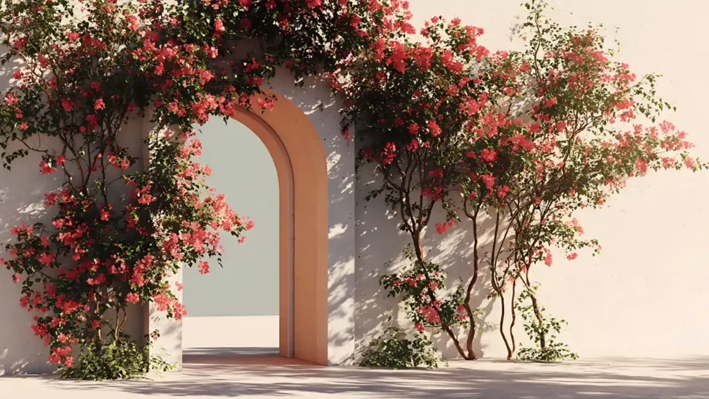 Buganvilla elegante y en perfectas condiciones de floración.